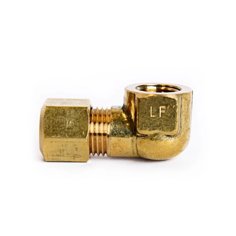 1/4 In. Compression X 1/8 In. D Fpt Brass 90 Degree Elbow Fitting