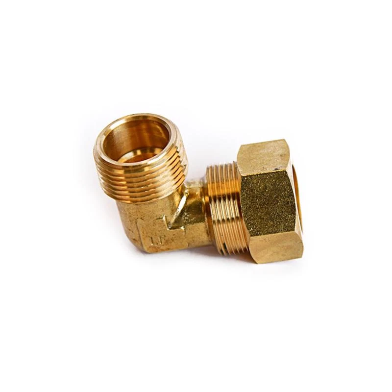 7/8 In. Compression X 3/4 In. D Mpt Brass 90 Degree Street Elbow