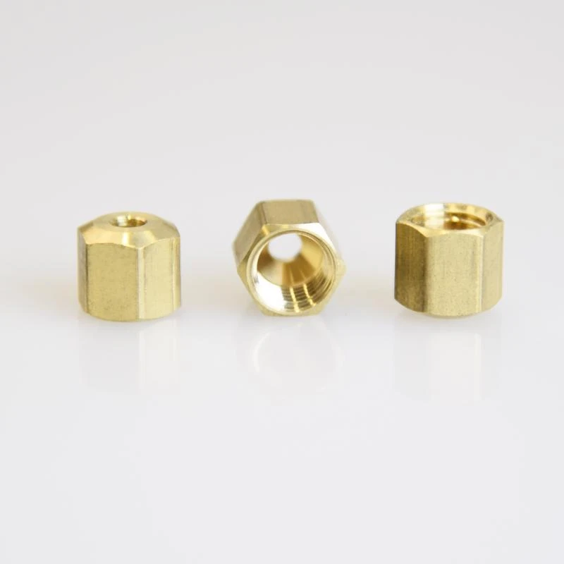 Brass Compression Nut 1/8 Inch For Plumbing And Heating Applications