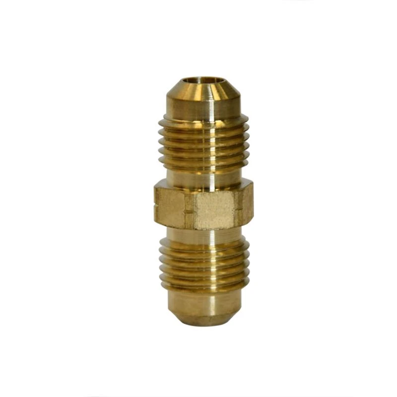 5/16 In. Flare X 5/16 In. D Flare Yellow Brass Union - Lead-free