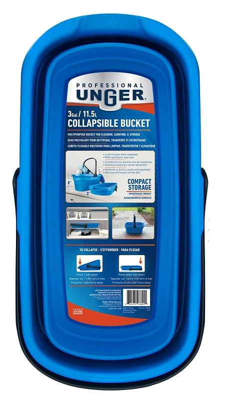 Collapsible 3 Gallon Bucket - Space Saving Design For Easy Storage