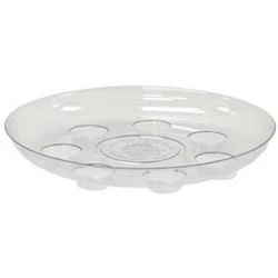 CWP DS-1200 Heavy Gauge Footed Carpet Saver Saucer  12-Inch Diameter  Clear