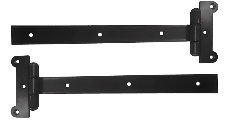 12 Inch Black Steel Strap Hinges For Gates And Doors - Model Sh12blk