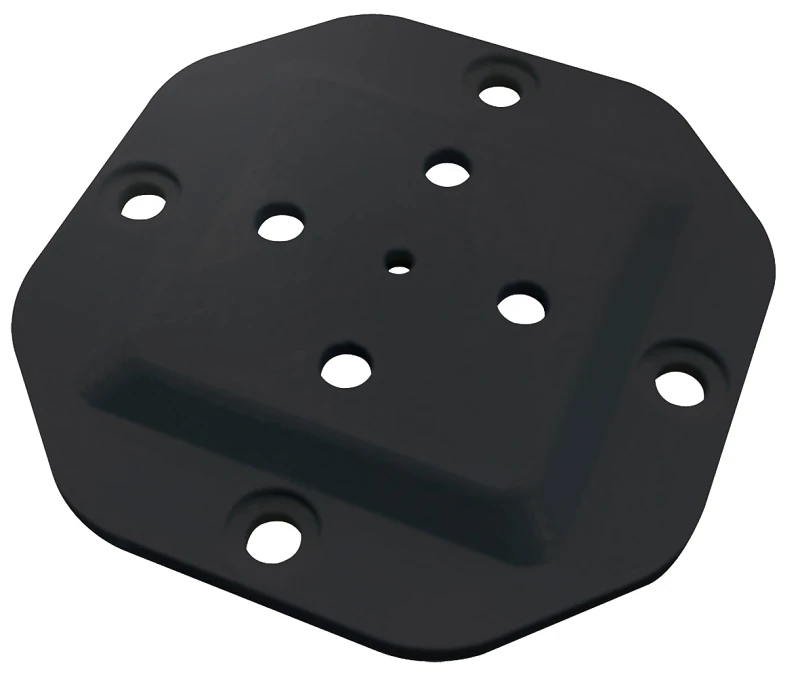 Post Base Plate Connector, 4x4 Inch, Powder-coated Black Finish