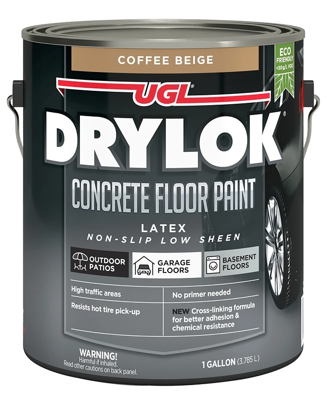 Concrete Floor Paint Low Gloss Coffee Beige Gallon