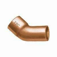 45 Degree Copper Elbow Fitting 1/2 Inch Female Threaded X Copper