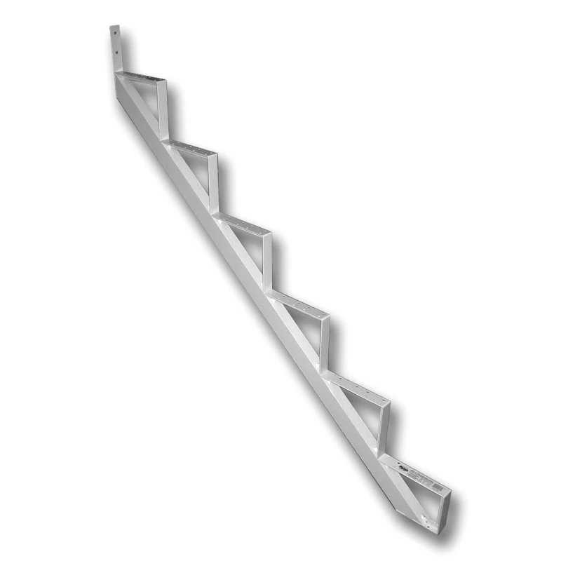 6-step White Aluminum Stair Riser - Single Riser For Enhanced Safety And Style