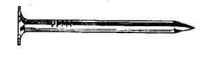 2 Inch Roofing Nails - 300 Count - Electro Galvanized Steel