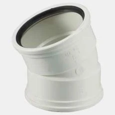 22.5 Degree Pvc Elbow Fitting, 5 Inch, Schedule 40, Model 43968
