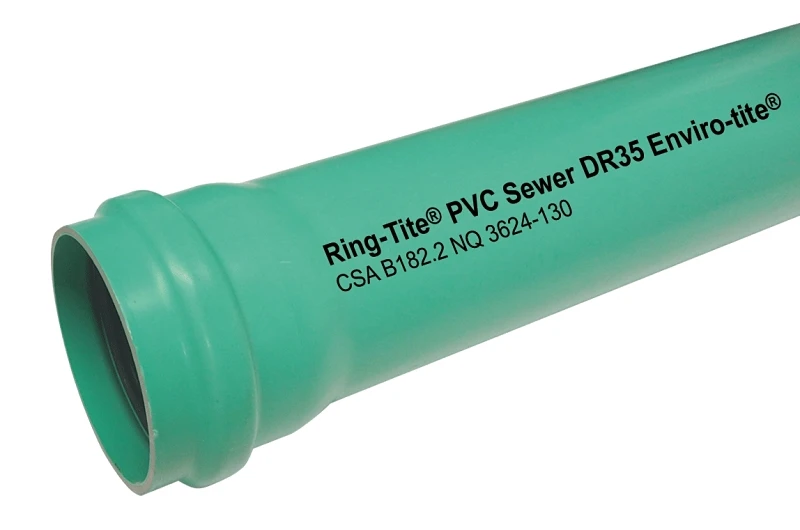 Green Pvc Pipe Gasket 6 Inch X 13 Feet For Plumbing Applications