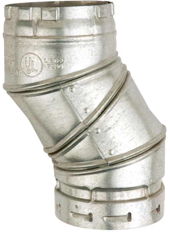ELBOW GAS VENT 90 DGR 2WAL 6IN