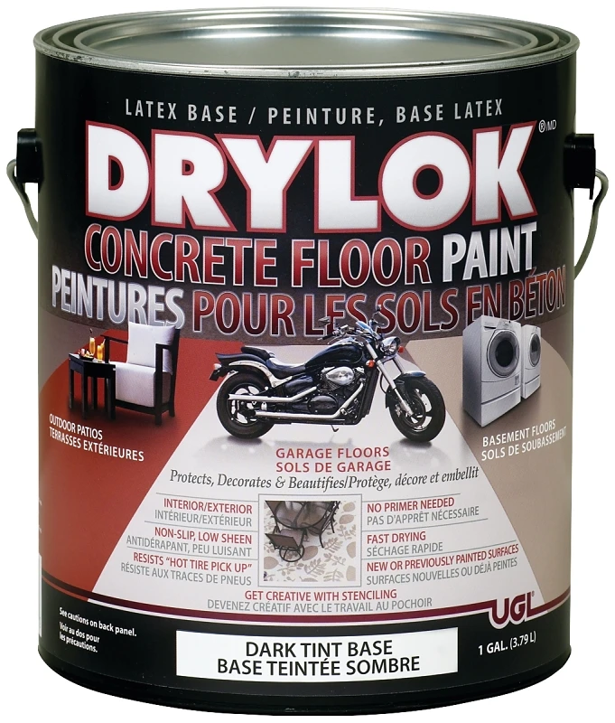 Concrete Floor Paint, 1 Gallon, Tint Base, Model 97013