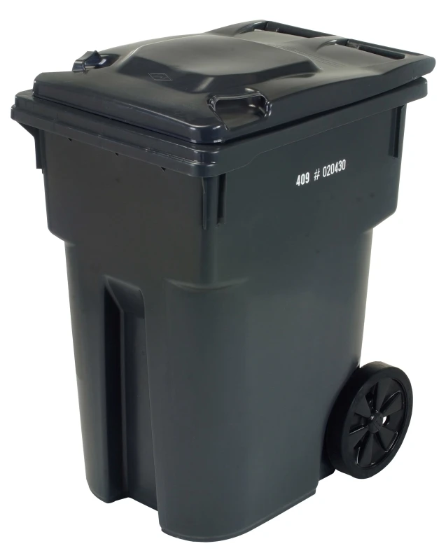 95 Gallon Charcoal Can Garbage Container With Wheels
