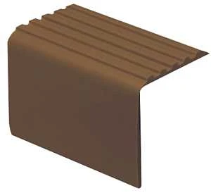 Nosing With Tab 1-7/8 Inch X 3 Feet Brown For Flooring Protection