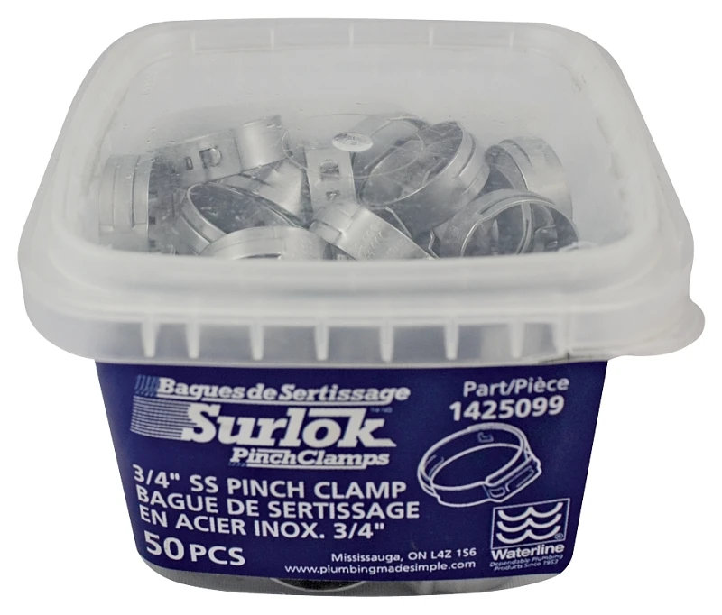 Pinch Pex Stainless Steel 3/4 Inch Fitting For Plumbing Applications