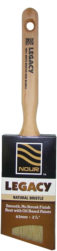 63mm White Bristle Brush For Smooth Finishes - Model 871-63nt