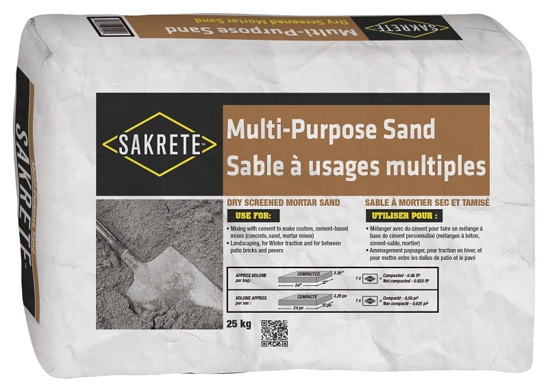 Multi-purpose Sand 25 Kilogram Bag For Construction And Landscaping
