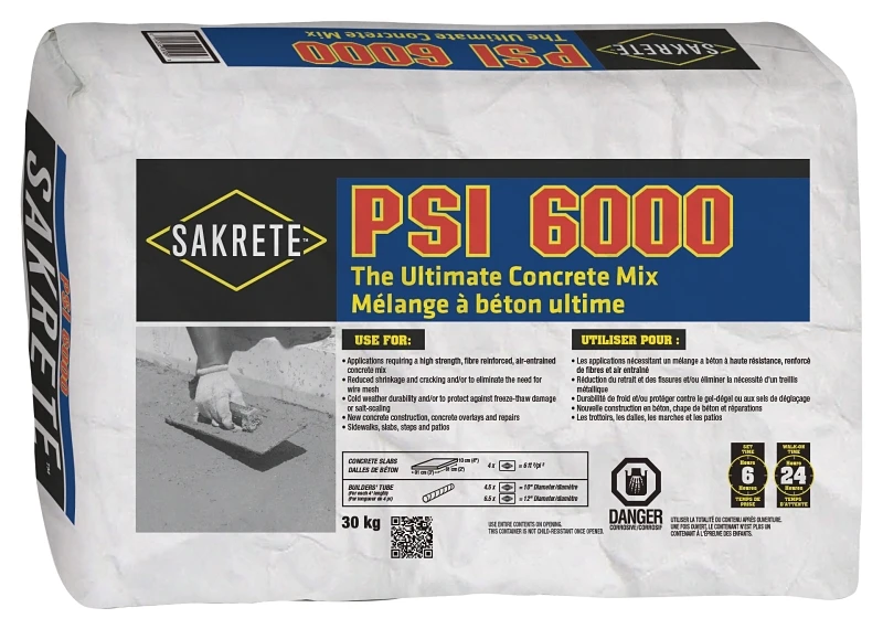 Cement 6000 Psi 30 Kilogram Bag For High-strength Applications
