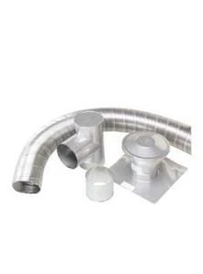 Chimney Pipe Insulated 5 Inch Diameter X 25 Feet Length