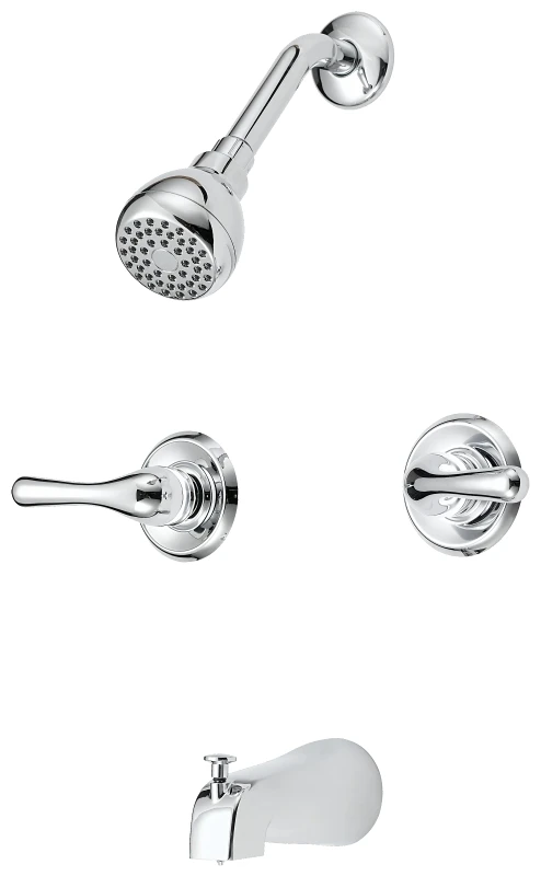 FAUCET TWO HNDL TUB/SHWR CHRM