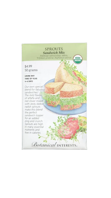 Organic Salad Mix Sprouting Seeds - 30 Gram For Home Gardening