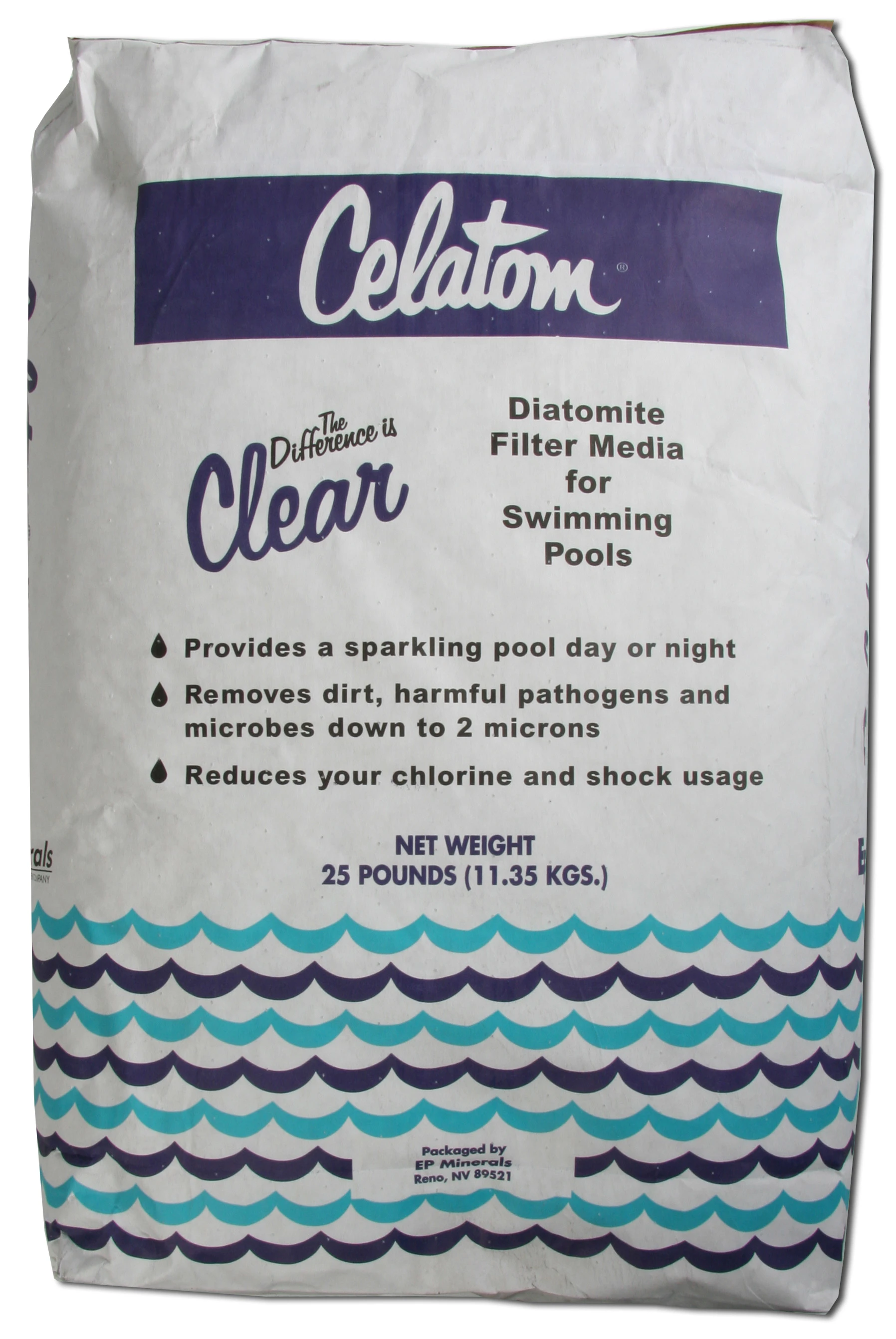 White Diatomaceous Earth Swimming Pool And Spa Filter Media Powder - 25lb Bag