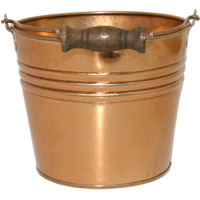 6-inch New Copper Banded Metal Planter With Handle - Stylish And Durable