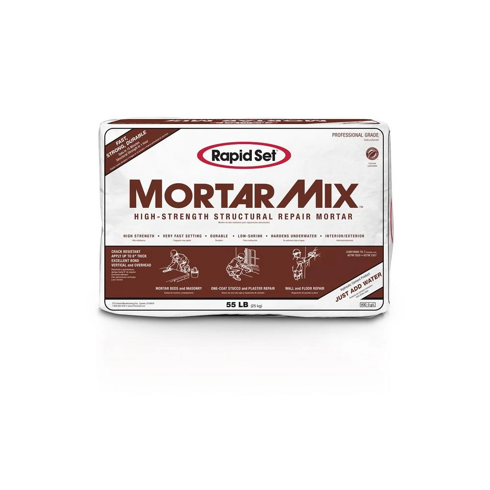 Mortar, Fast-setting, 55-pound Bag For High Strength Repairs