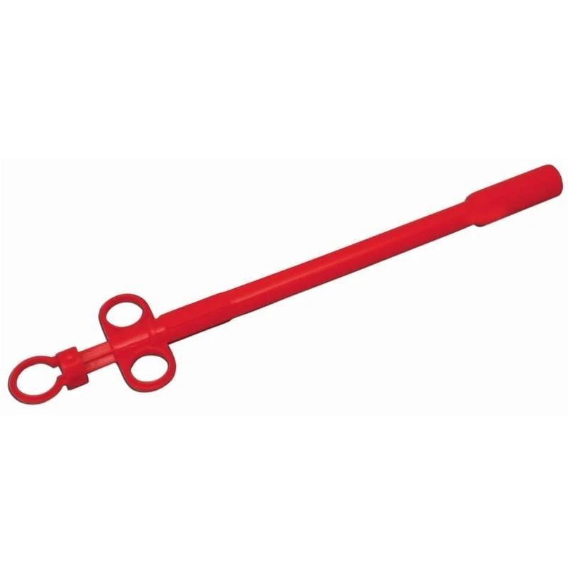 Medium Size Red Plastic Balling Gun for Livestock Medication