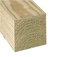 Pressure-treated Wood Post, #2, 4 X 4-inch X 8-foot, Southern Yellow Pine