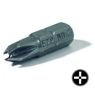 1-inch #2 Security Phillips Insert Bit For Power Tools And Hand Drivers