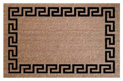 Coir Doormat, 24 X 36-inches, Vinyl Backed, Durable Design