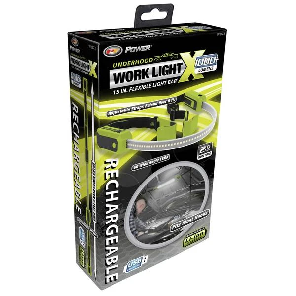 Rechargeable Underhood LED Work Light with Over 1000 Lumens Brightness