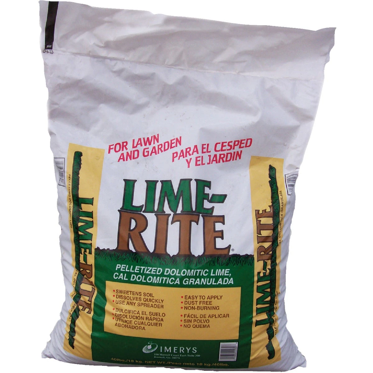 Pelletized Limestone Soil Conditioner and pH Adjuster, 40 Pounds Bag