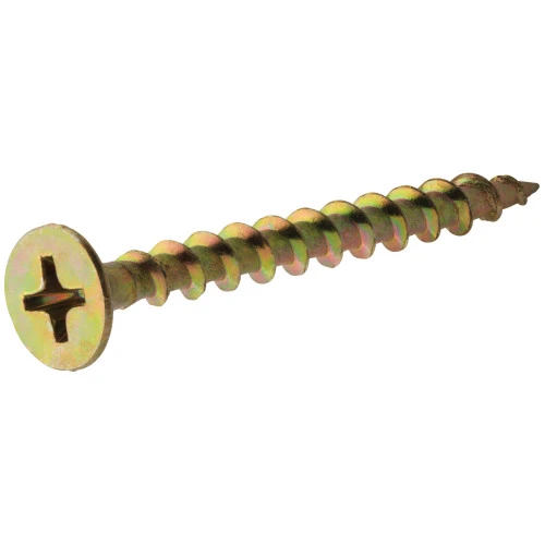 All-Purpose Screws, Phillips Head, Gold, 1.25-In. x 6, 1-Lb.