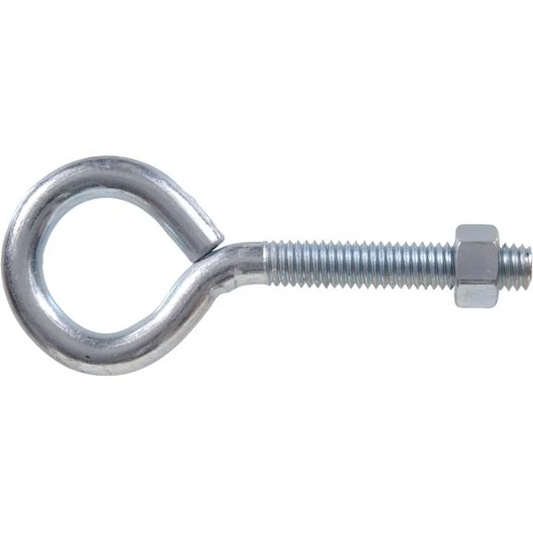 Zinc Plated Eye Bolt 3/8" X 6" With Hex Nut
