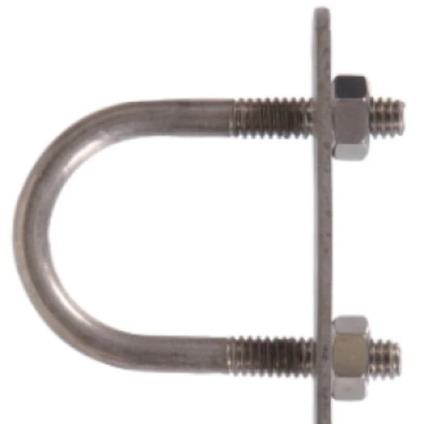 0.25 X 1.75 X 1 In. U-bolt Round Saddle, Stainless Steel - Model 320872