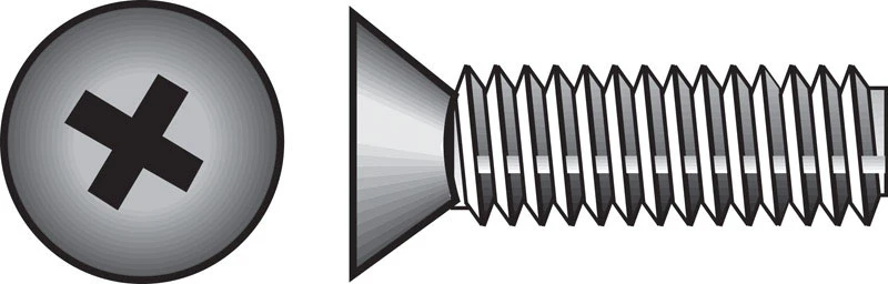 Hillman No. 1/4-20 in. x 2 in. L Phillips Flat Head Stainless Steel Machine Screws 100 pk