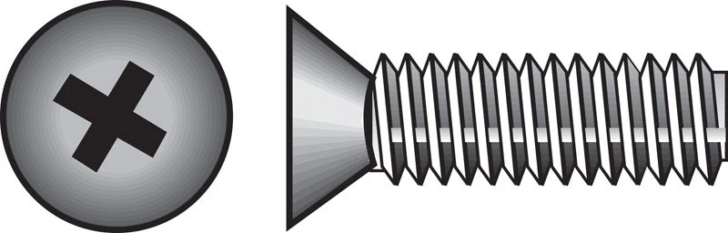 Hillman No. 10-24 in. x 3/4 in. L Phillips Flat Head Stainless Steel Machine Screws 100 pk