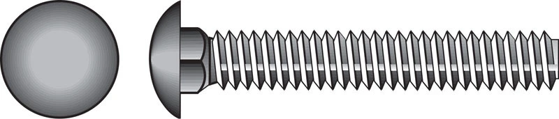 Hillman 1/2 In. x 4-1/2 In. Grade 2 Galvanized Carriage Bolt (25 Ct.)