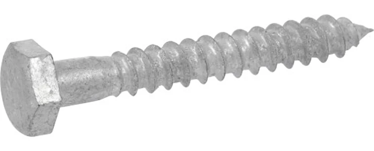 Hillman 1/2 in. x 2 in. L Hex Hot Dipped Galvanized Steel Lag Screw 50 pk