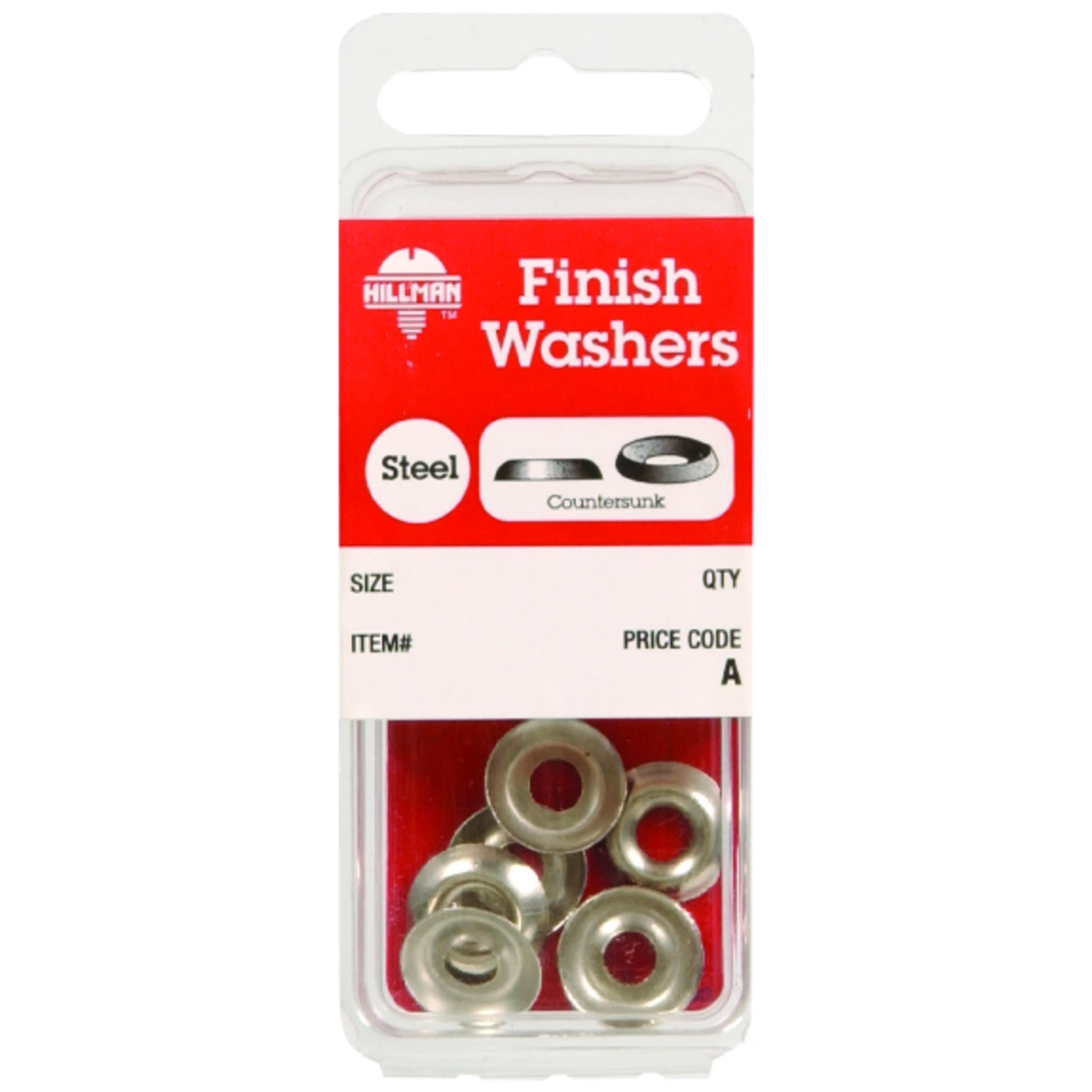 HILLMAN Nickel-Plated Steel .164 in. Finish Washer 10 pk