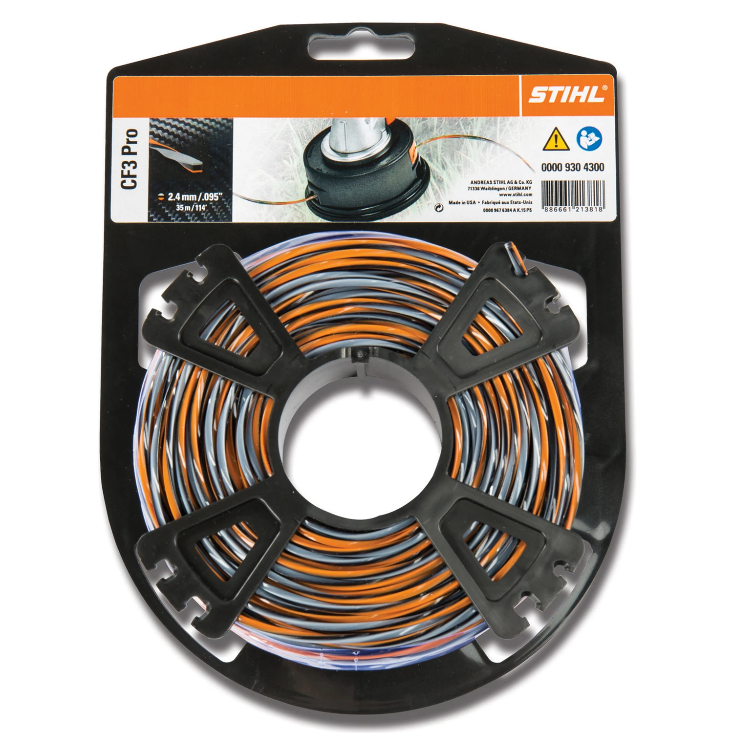 Cf3 Pro .105 In. D X 564 Ft. L Trimmer Line For Durable Cutting