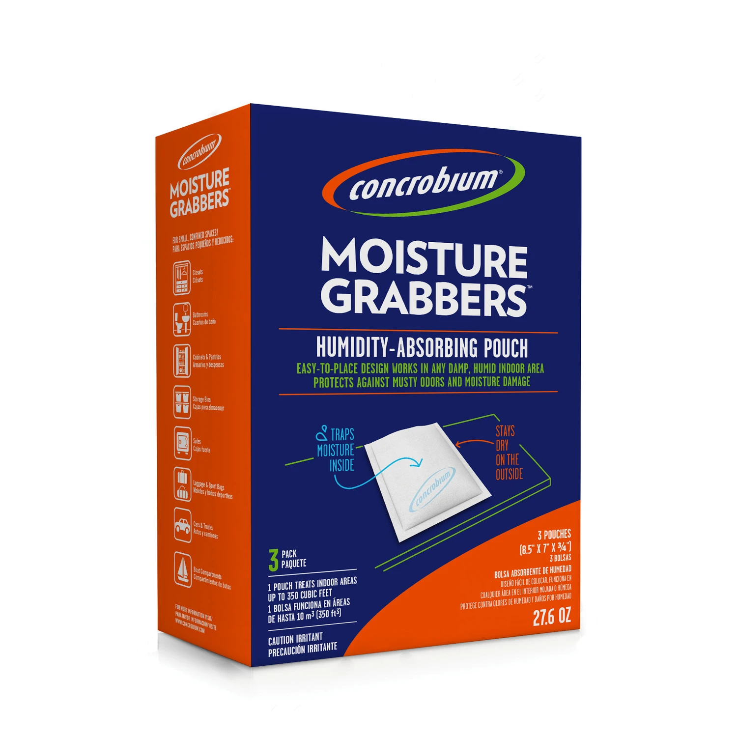 Concrobium Moisture Grabbers 27.6 Oz. Humidity Absorbing Pouch (3-Count)