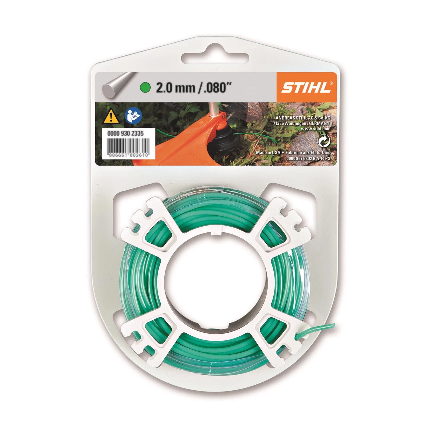 Premium Residential Grade .080 In. D X 45 Ft. L Trimmer Line - Model 00009302335