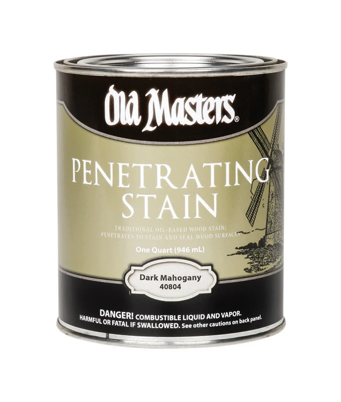 Semi-transparent Dark Mahogany Oil-based Penetrating Stain 1 Quart Can