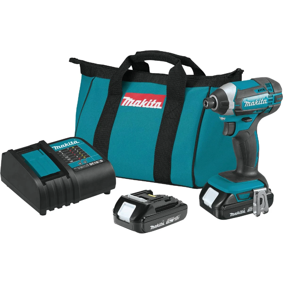 18-volt Compact Cordless Impact Driver Kit With 2 Lithium-ion Batteries