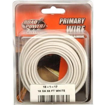 33' Wht 18Ga Primary Wire