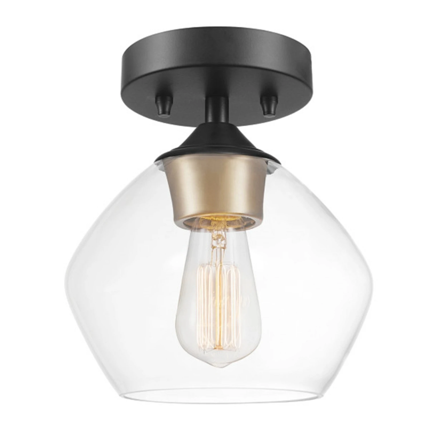Harrow 9.1" H X 8" W X 8" L Matte Black Ceiling Light Fixture