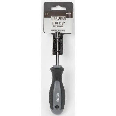 5/16 Inch by 3 and 1/4 Inch Round Solid Nut Driver